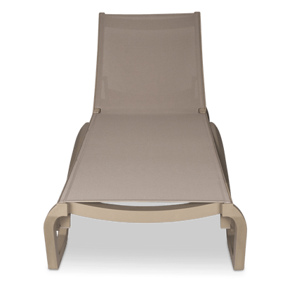 Cloud UV Polypropylene Premium Sunlounger in Toffee