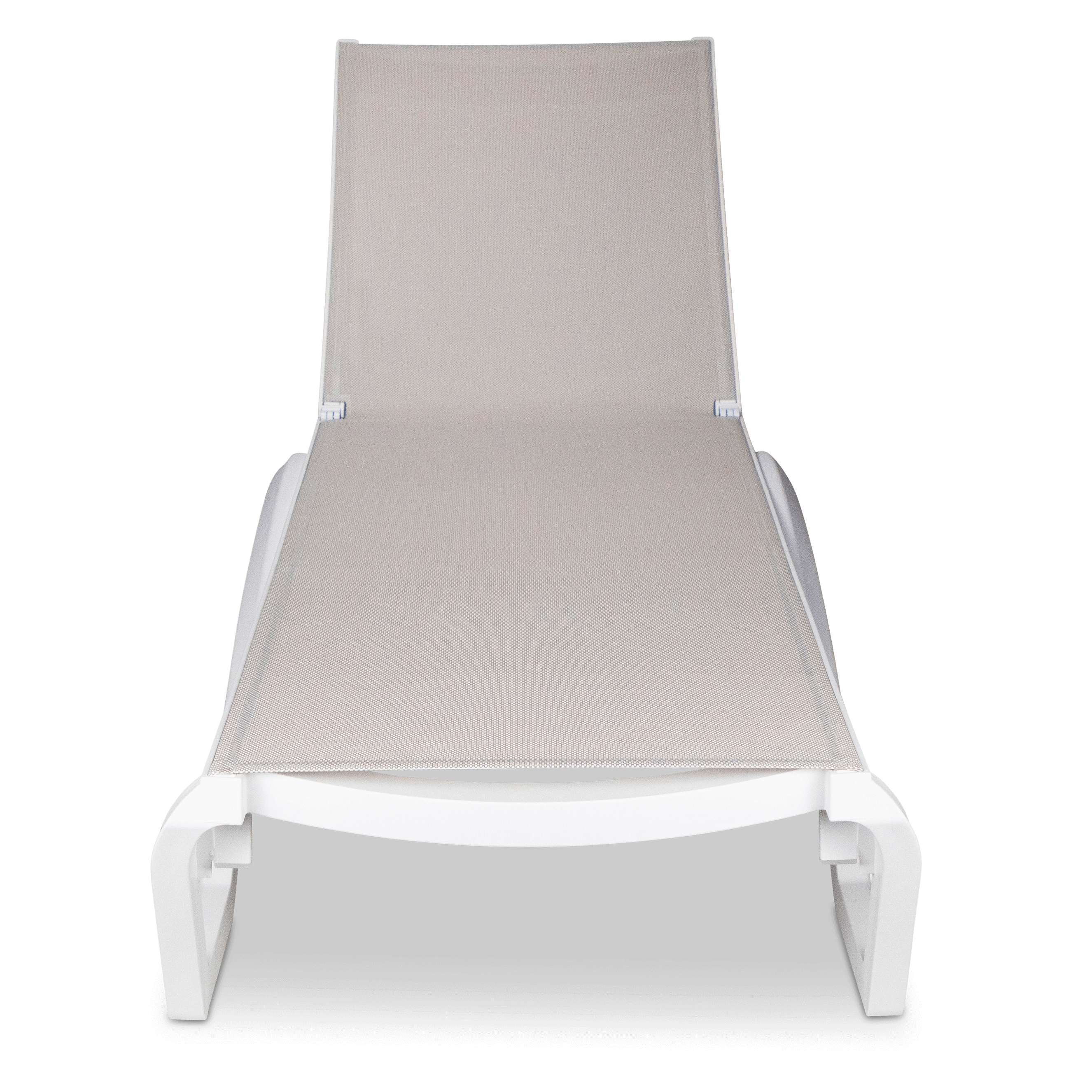 Cloud UV Polypropylene Premium Sunlounger in Marshmallow