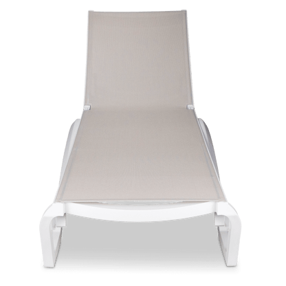 Cloud UV Polypropylene Premium Sunlounger in Marshmallow