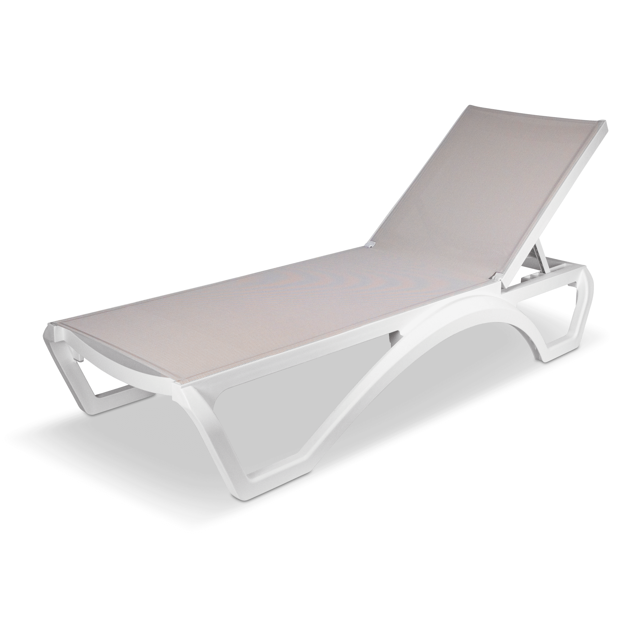 Cloud UV Polypropylene Premium Sunlounger in Marshmallow