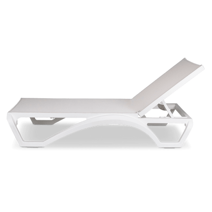 Cloud UV Polypropylene Premium Sunlounger in Marshmallow