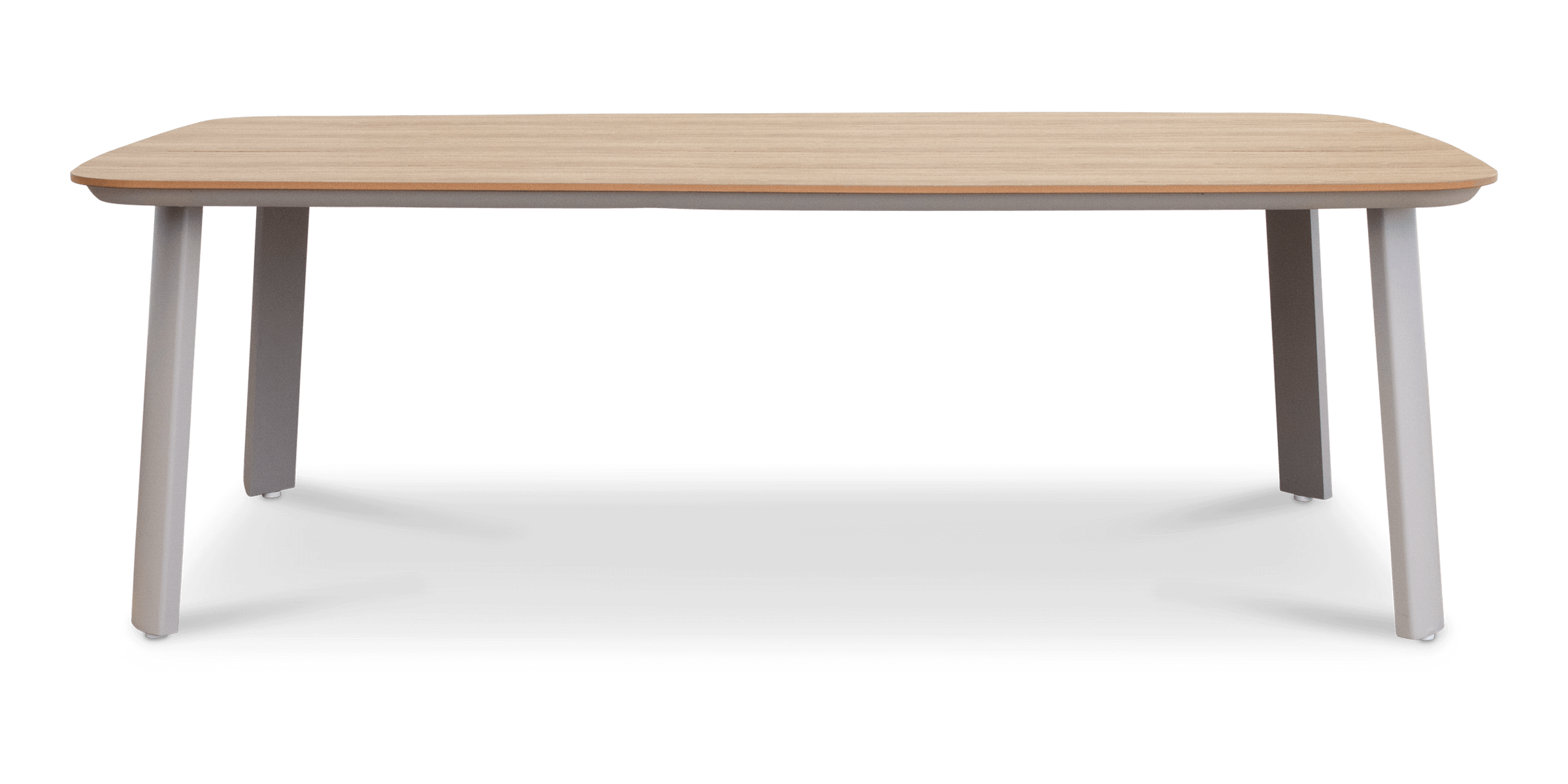 Providence Dining Table in Taupe Aluminium and Polywood Top