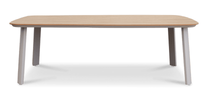 Providence Dining Table in Taupe Aluminium and Polywood Top