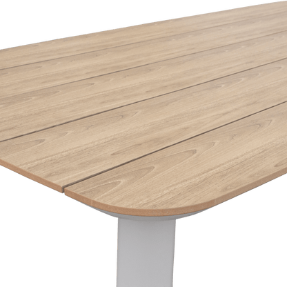 Providence 7pc Dining Set in Taupe Aluminium and Polywood Top