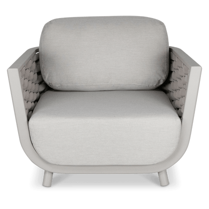 Allure 5pc Lounge Set in Fawn with Dune Spunpoly Cushions and Olefin Rope
