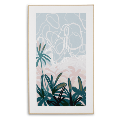 Tropodiso 2 - 60 x 100cm Outdoor UV Wall Art with Beech Aluminium Frame