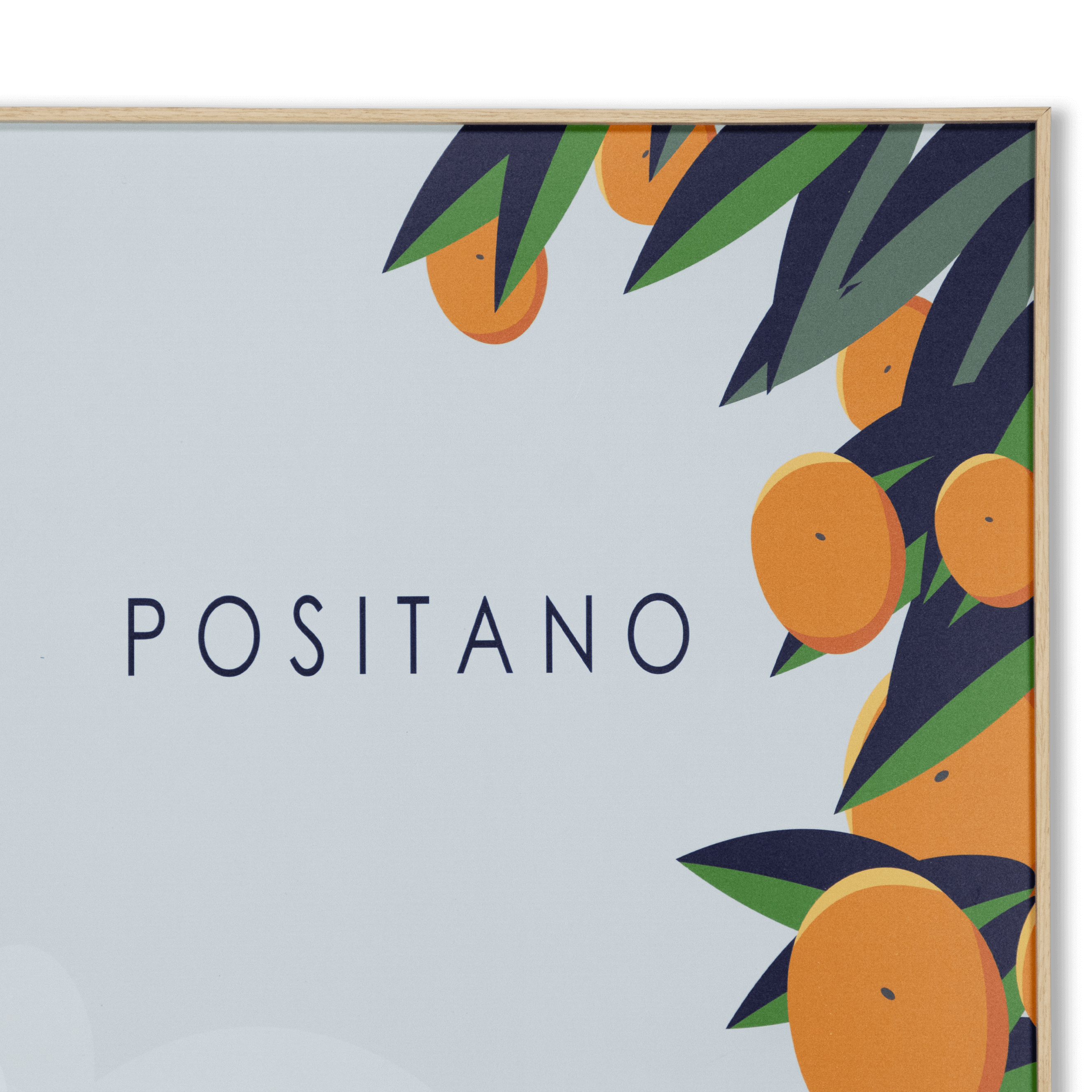 Positano - 60 x 100cm Outdoor UV Wall Art with Beech Aluminium Frame