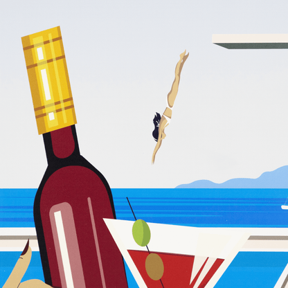 Capri - 60 x 100cm Outdoor UV Wall Art with Beech Aluminium Frame