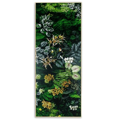 Botanic Horizon - 60 x 150cm Outdoor UV Wall Art with Beech Aluminium Frame
