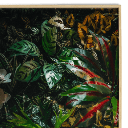 Greenery - 30 x 150cm Outdoor UV Wall Art with Beech Aluminium Frame