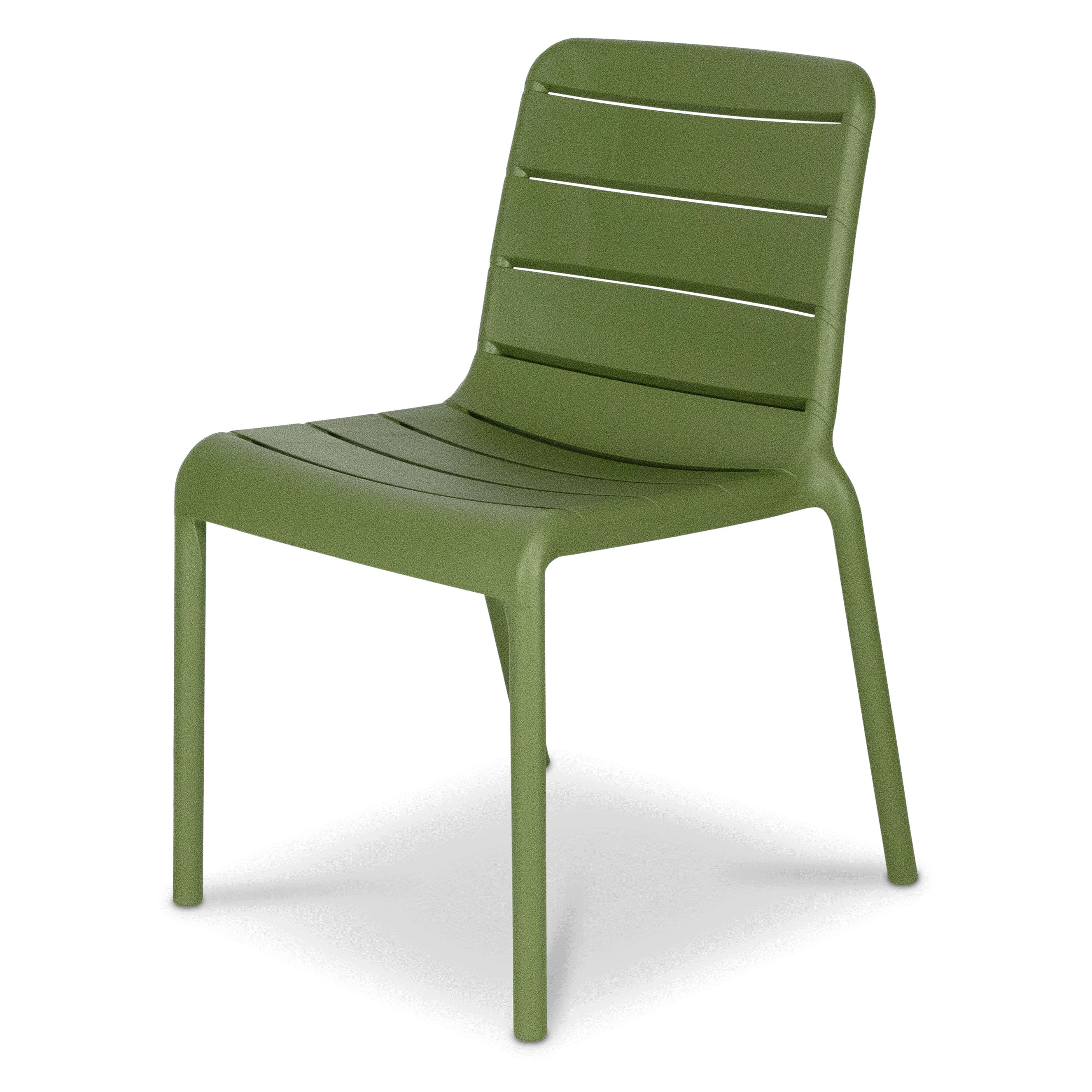 Bahamas Rectangle 7 Piece Outdoor Setting in Arctic White with Aura UV Plastic Outdoor Chairs (PP)