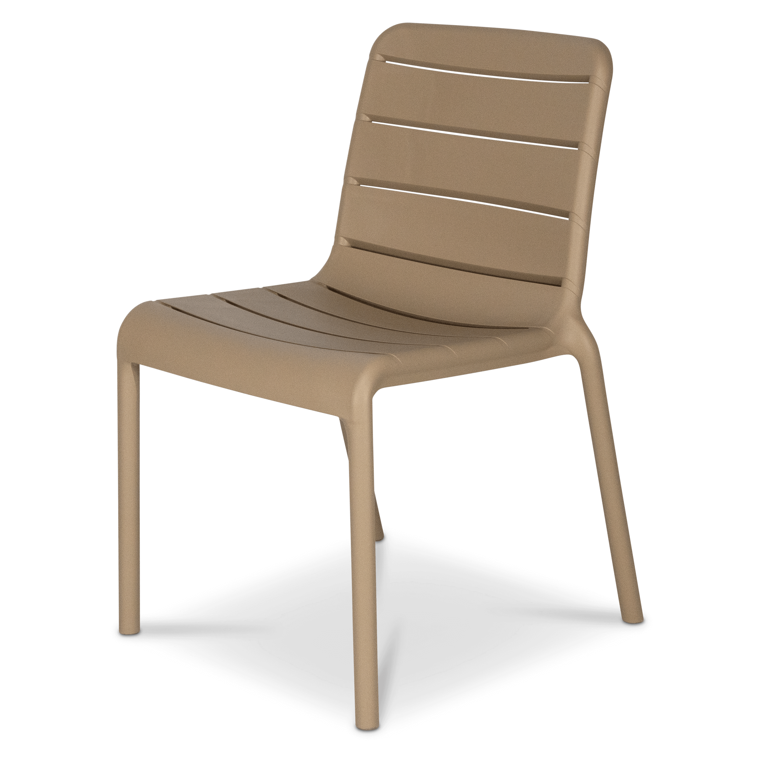 Amalfi Rectangle 7 Piece Outdoor Setting in Gunmetal with Aura UV Plastic Outdoor Chairs (PP)