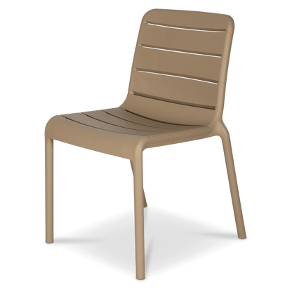 Amalfi Rectangle 7 Piece Outdoor Setting in Arctic White with Aura UV Plastic Outdoor Chairs (PP)