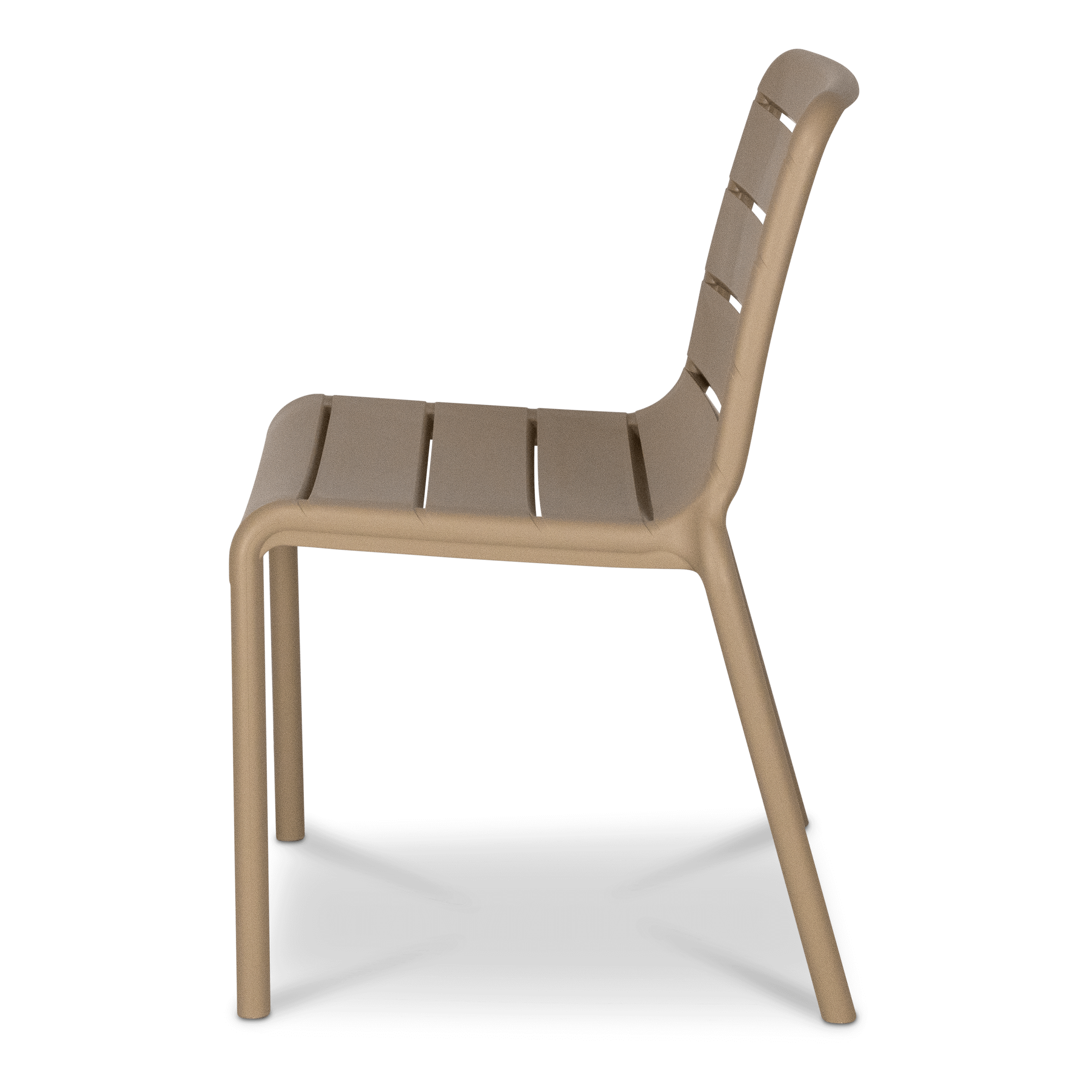 Aura UV Polypropylene Premium Dining Chair in Toffee