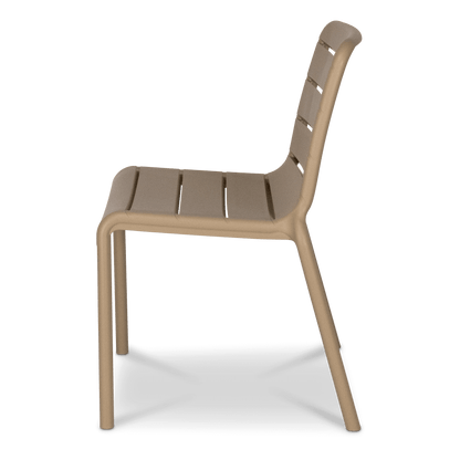 Aura UV Polypropylene Premium Dining Chair in Toffee