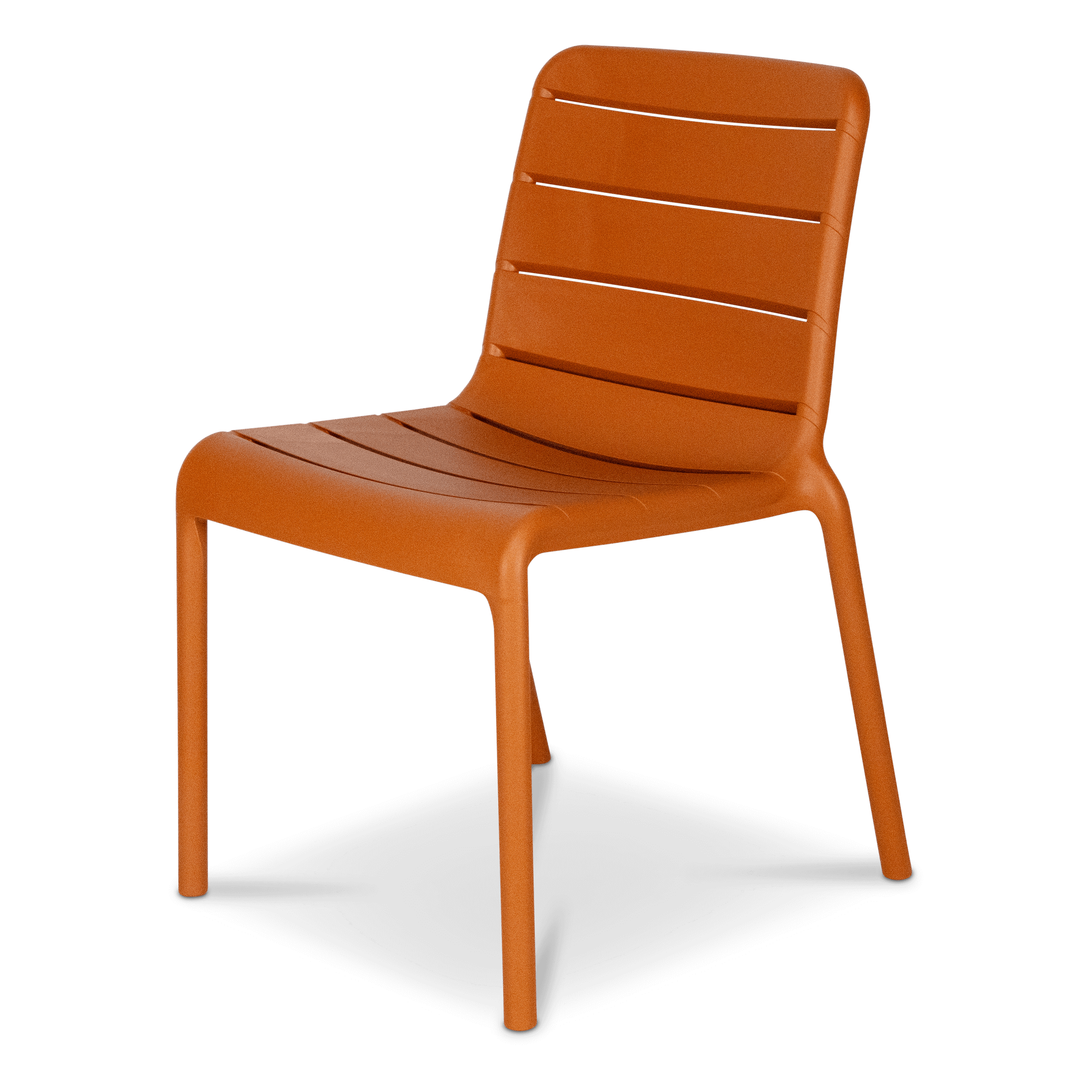 Amalfi Rectangle 7 Piece Outdoor Setting in Arctic White with Aura UV Plastic Outdoor Chairs (PP)