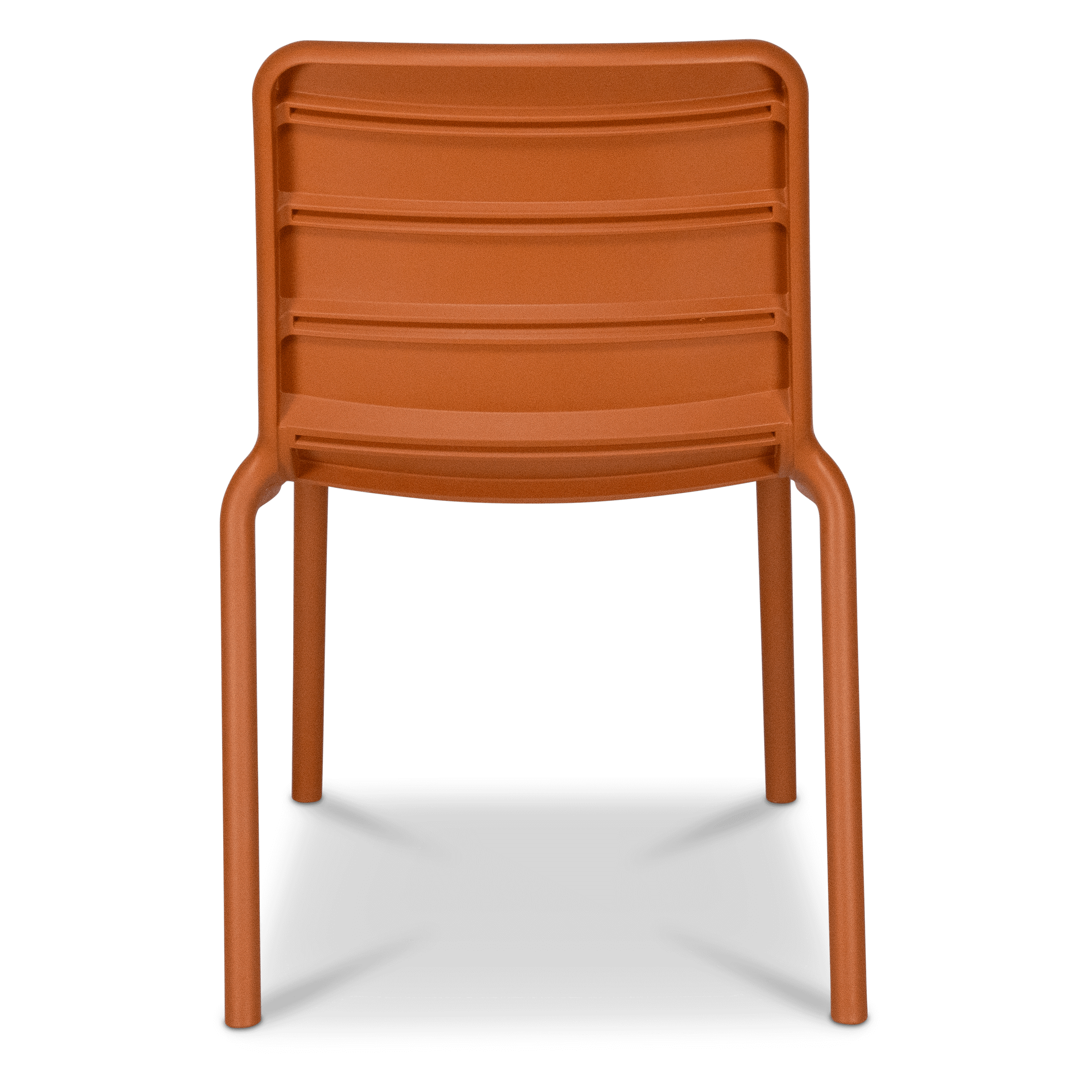 Aura UV Polypropylene Premium Dining Chair in Tangerine