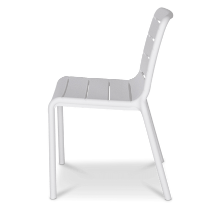 Aura UV Polypropylene Premium Dining Chair in Marshmallow