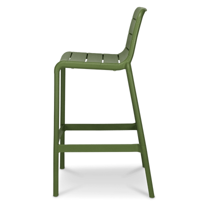 Aura UV Polypropylene Premium Bar Stool in Kiwi