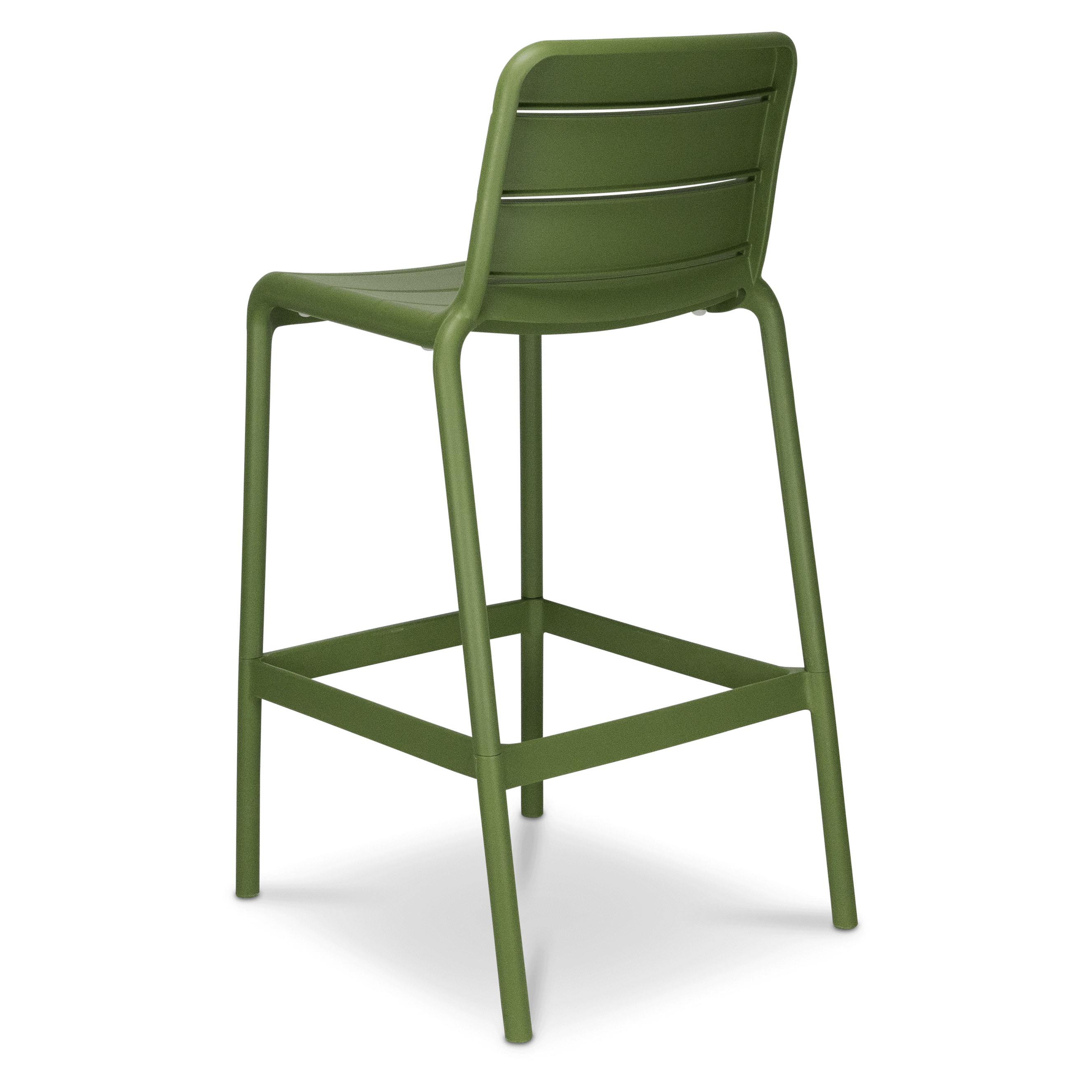Aura UV Polypropylene Premium Bar Stool in Kiwi
