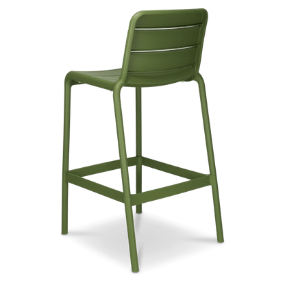 Aura UV Polypropylene Premium Bar Stool in Kiwi