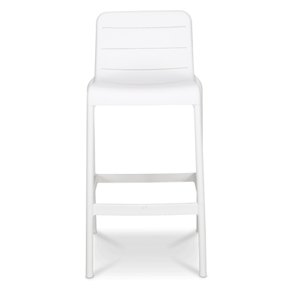 Aura UV Polypropylene Premium Bar Stool in Marshmallow