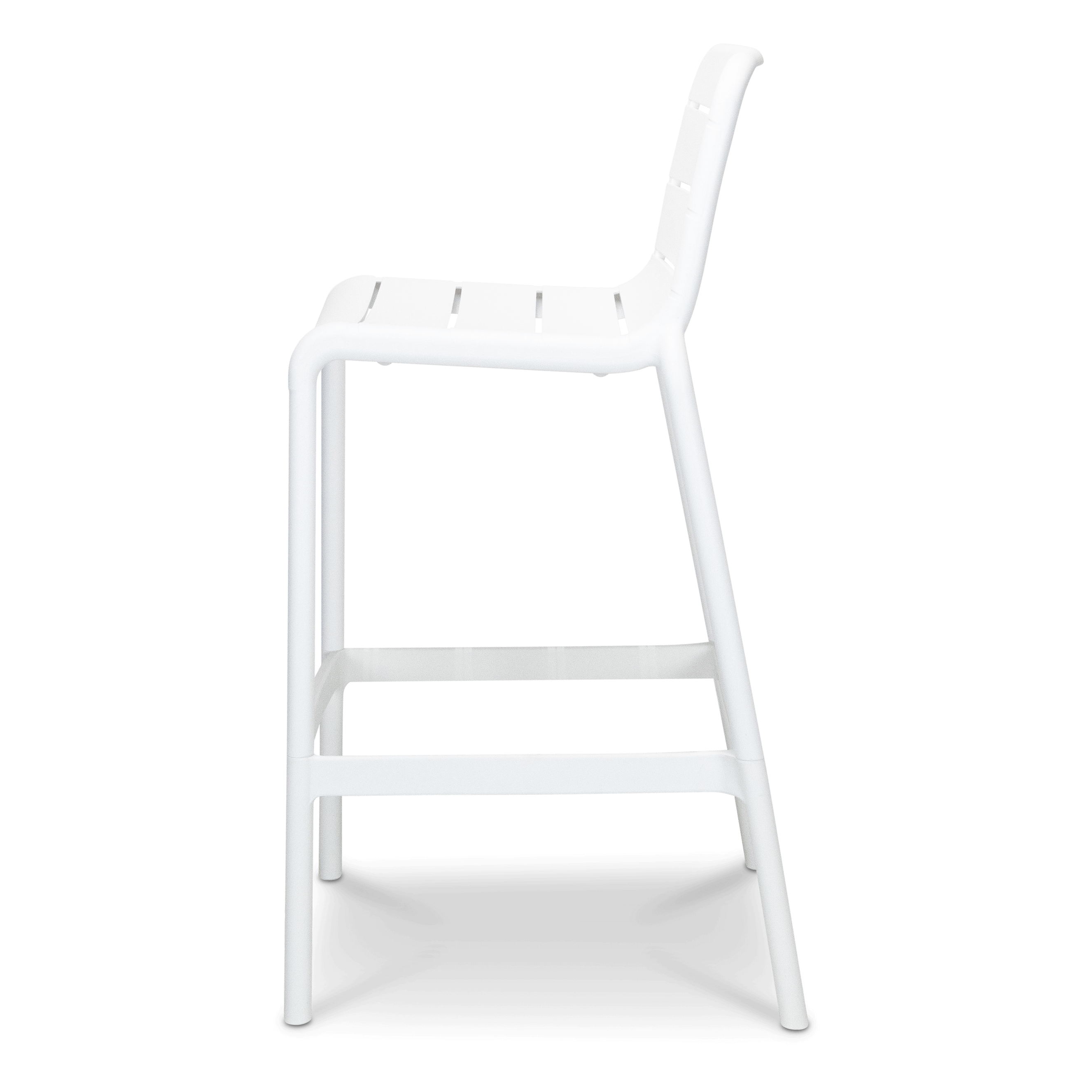 Aura UV Polypropylene Premium Bar Stool in Marshmallow
