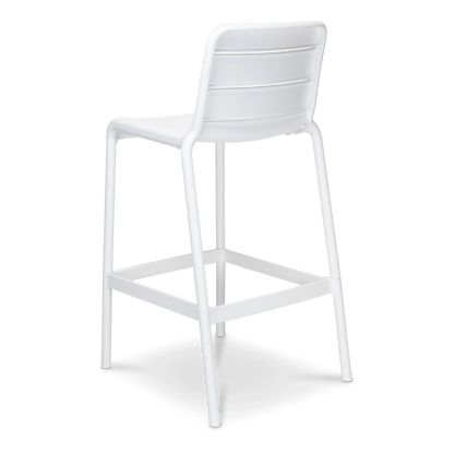 Aura UV Polypropylene Premium Bar Stool in Marshmallow