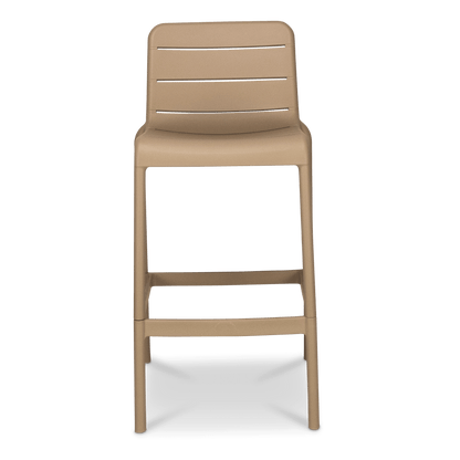 Aura UV Polypropylene Premium Bar Stool in Toffee
