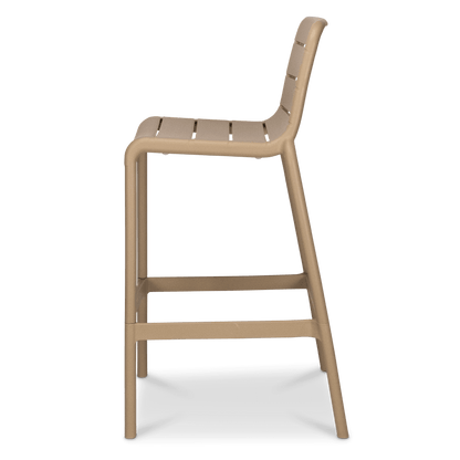 Aura UV Polypropylene Premium Bar Stool in Toffee