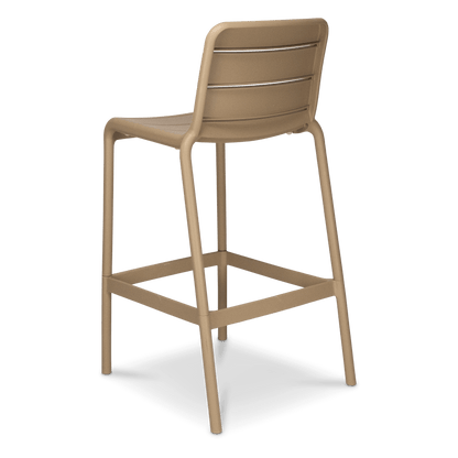 Aura UV Polypropylene Premium Bar Stool in Toffee