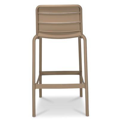 Aura UV Polypropylene Premium Bar Stool in Toffee