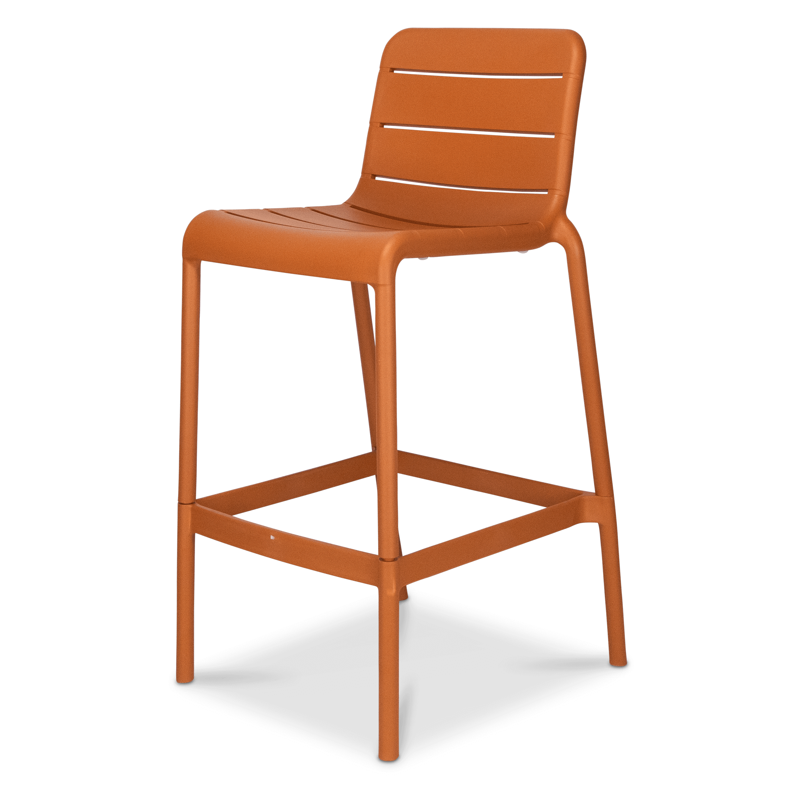 Amalfi 7pc Bar Suite in Gunmetal with UV Plastic Outdoor Bar Stools