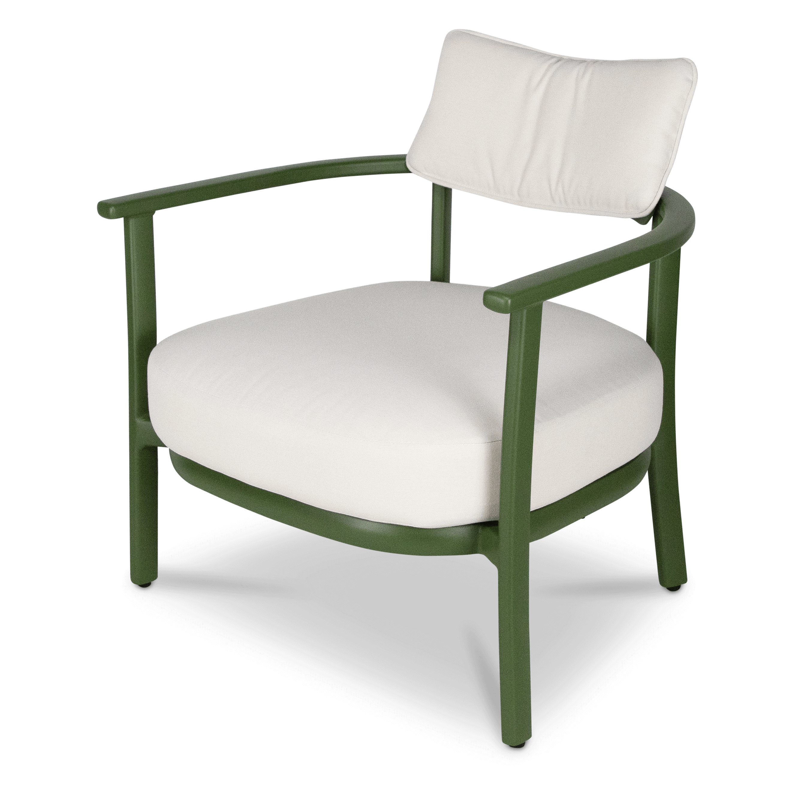Monterra Occasional Chair in Forrest Green with Olefin Cushions and Removable Back Rest Cushion