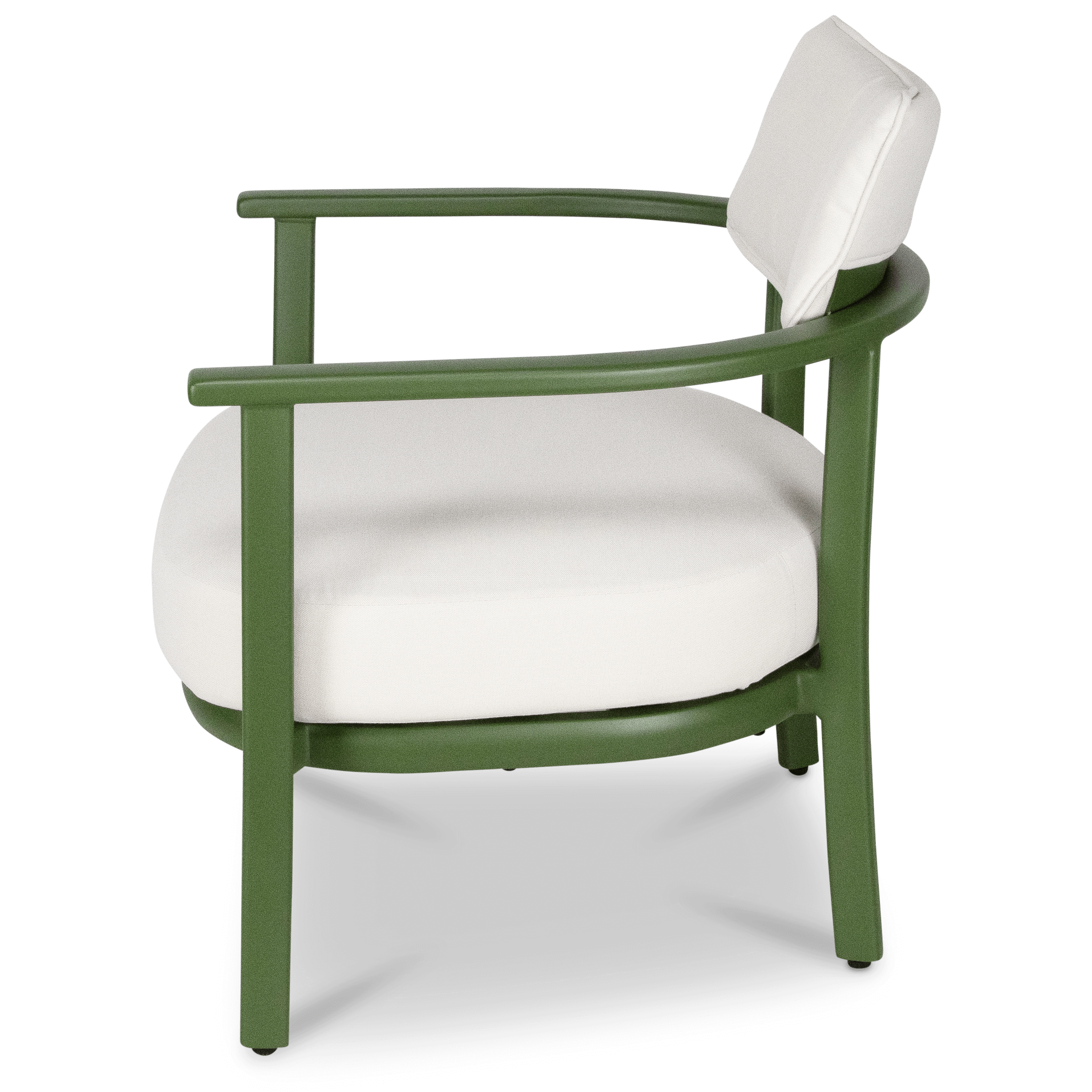 Monterra Occasional Chair in Forrest Green with Olefin Cushions and Removable Back Rest Cushion