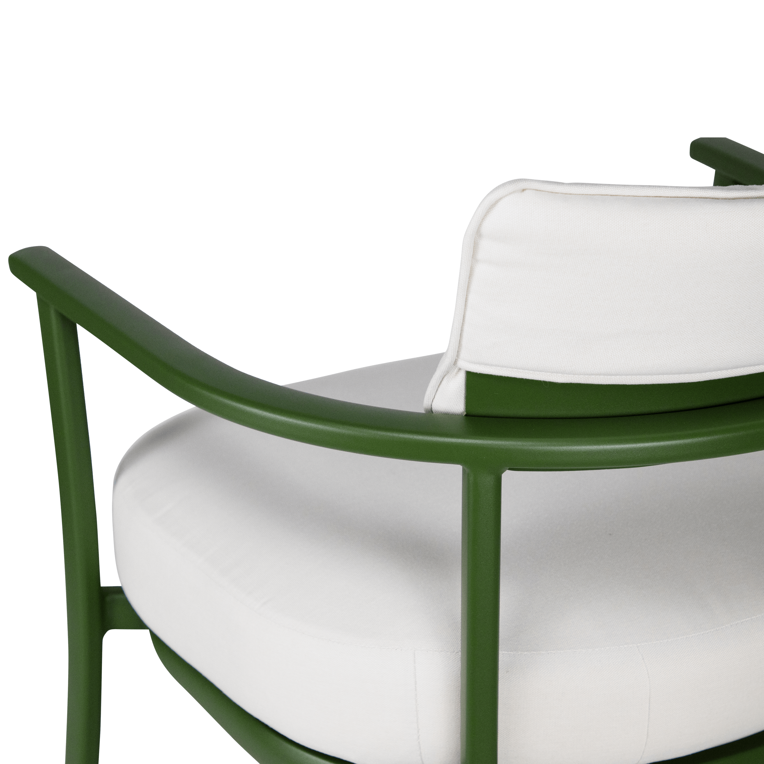 Monterra Occasional Chair in Forrest Green with Olefin Cushions and Removable Back Rest Cushion