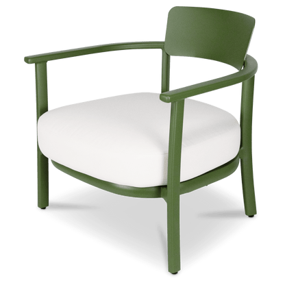 Monterra Occasional Chair in Forrest Green with Olefin Cushions and Removable Back Rest Cushion