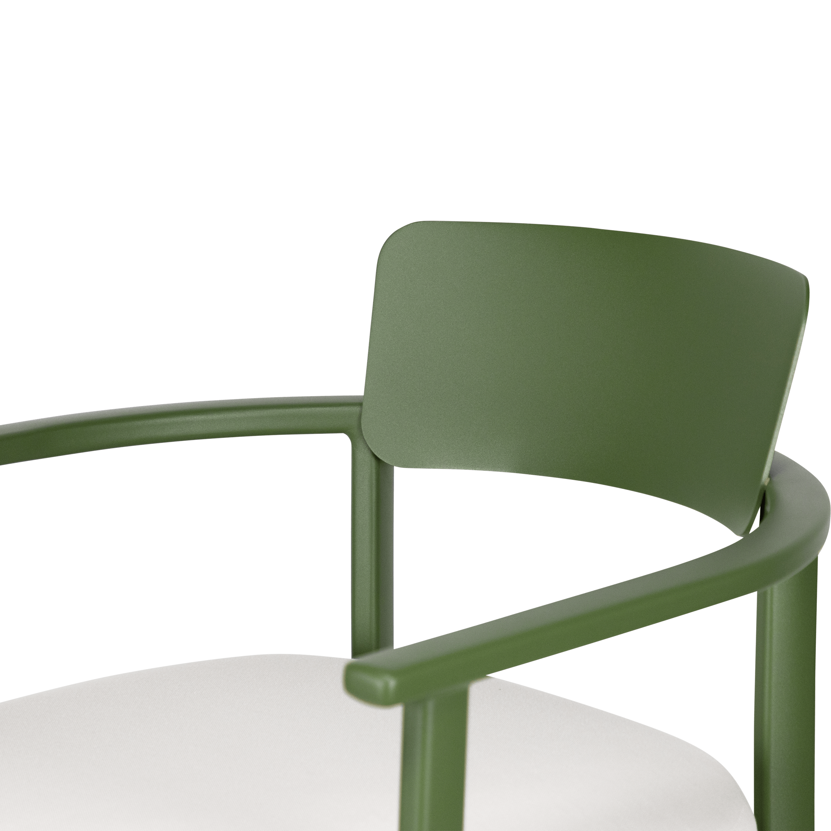 Monterra Occasional Chair in Forrest Green with Olefin Cushions and Removable Back Rest Cushion