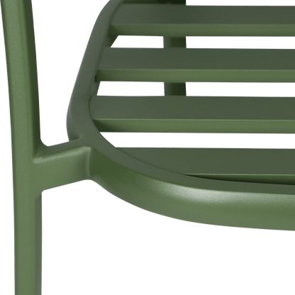Monterra Occasional Chair in Forrest Green with Olefin Cushions and Removable Back Rest Cushion