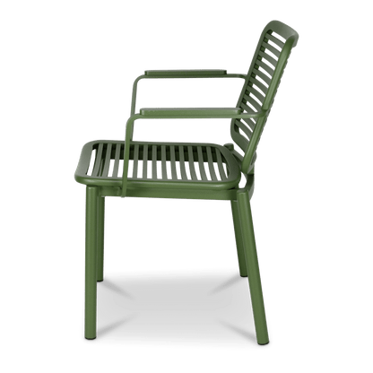 Azure Dining Chair in Forest Green
