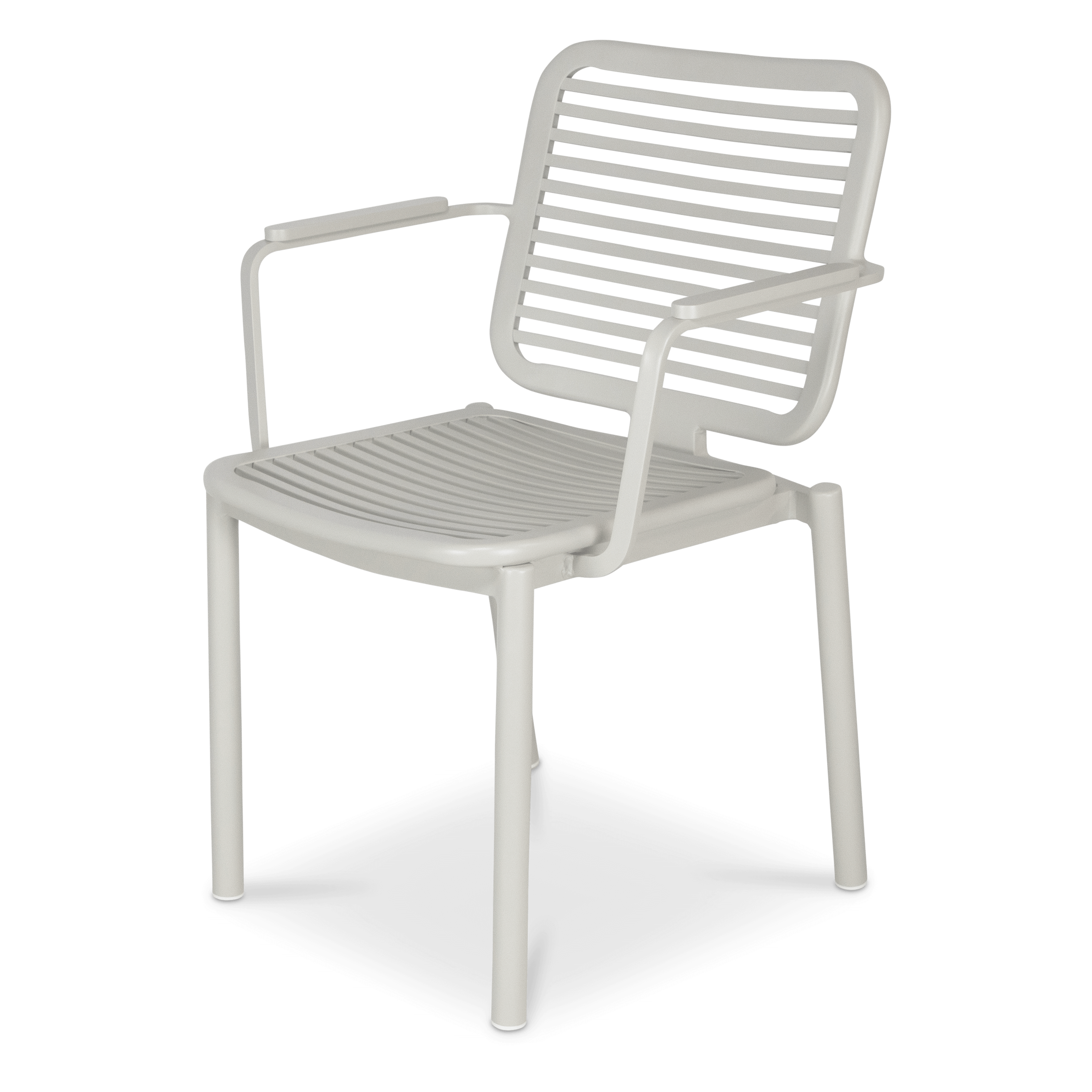 Bahamas Square Cafe 5 Piece Outdoor Setting in Arctic White with Aluminium Chairs