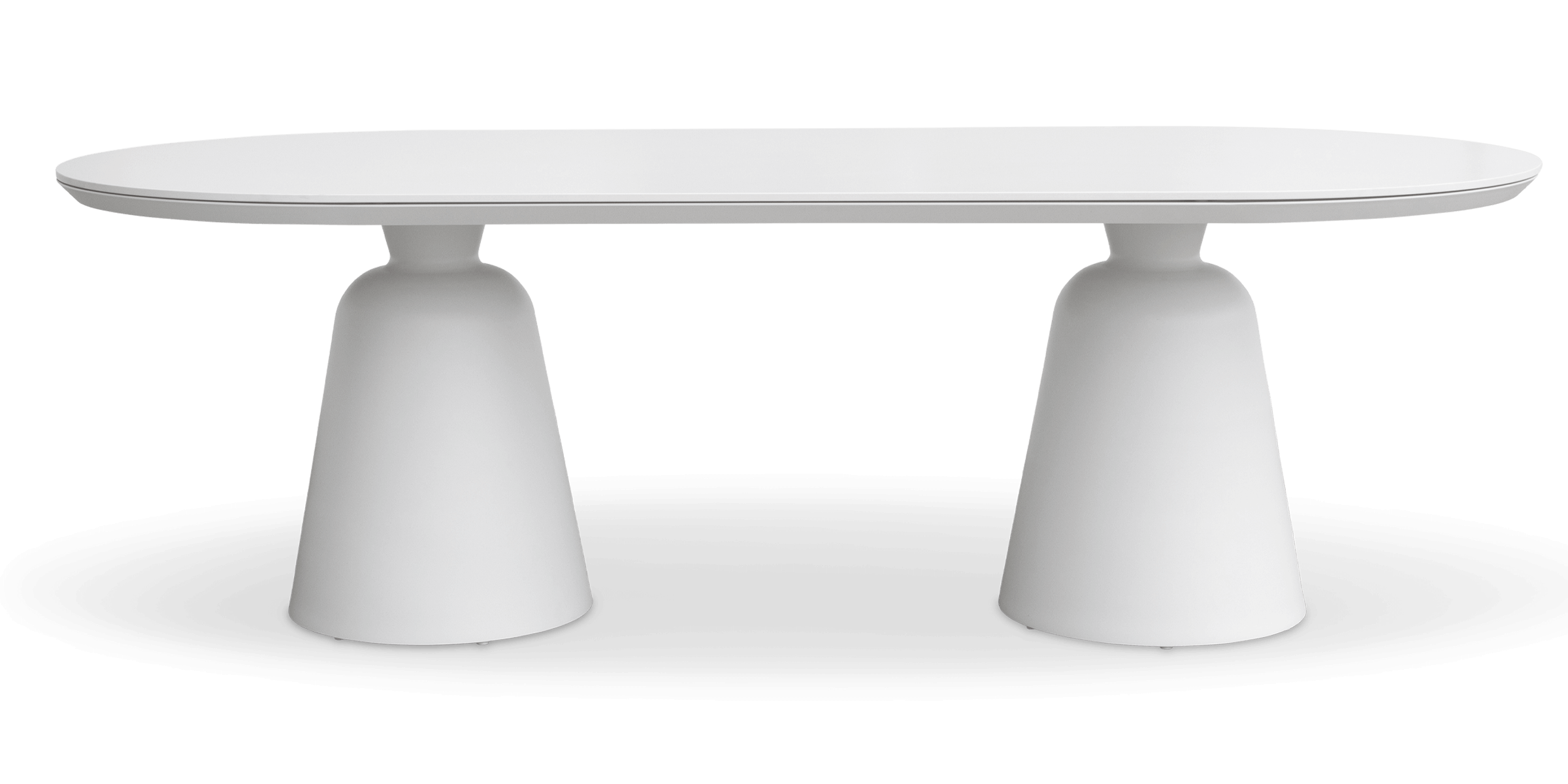 Azure Dining Table in Arctic White with Sintered Stone Top
