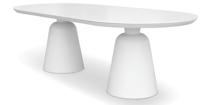 Azure Dining Table in Arctic White with Sintered Stone Top