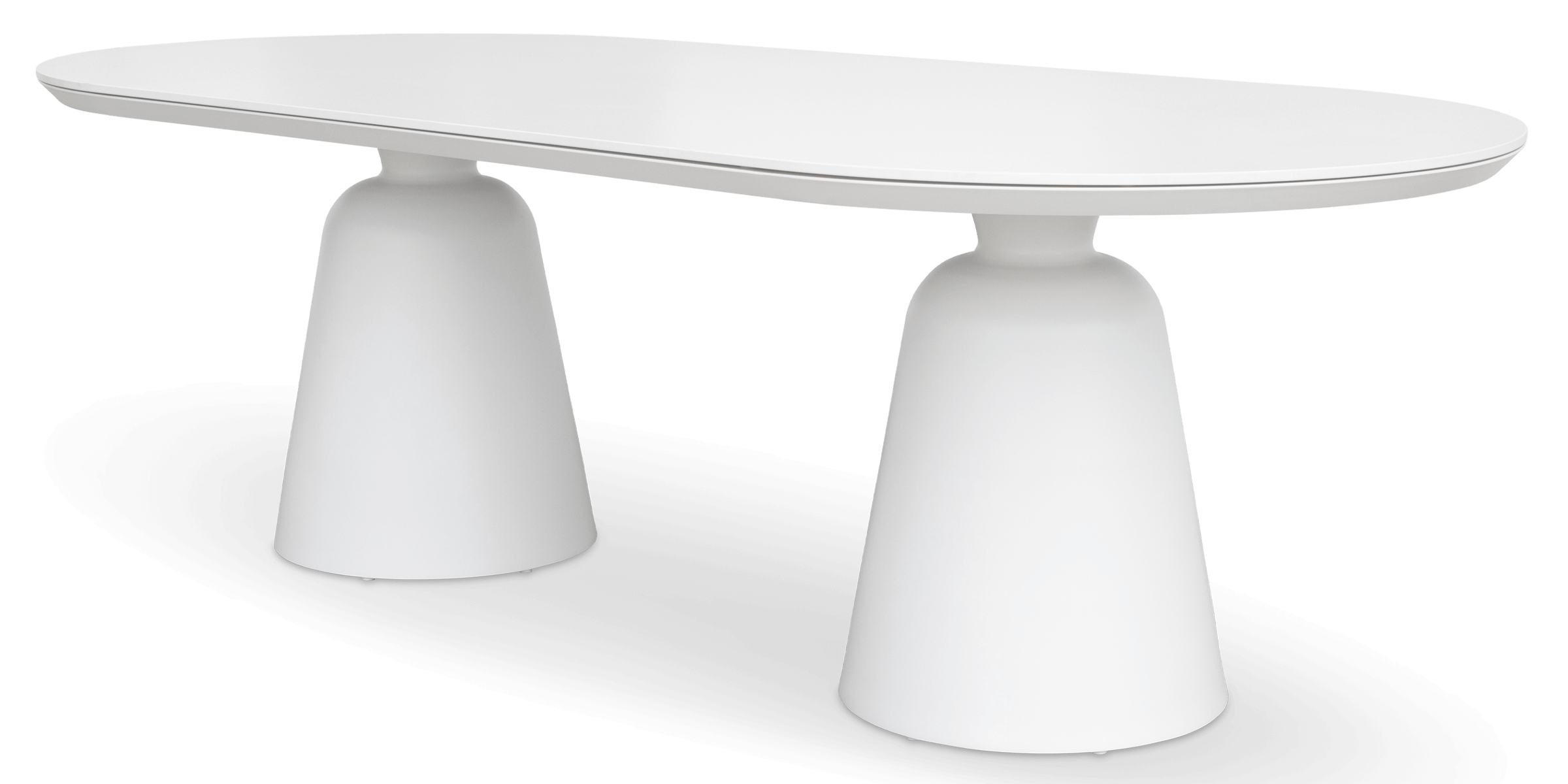 Azure Dining Table in Arctic White with Sintered Stone Top