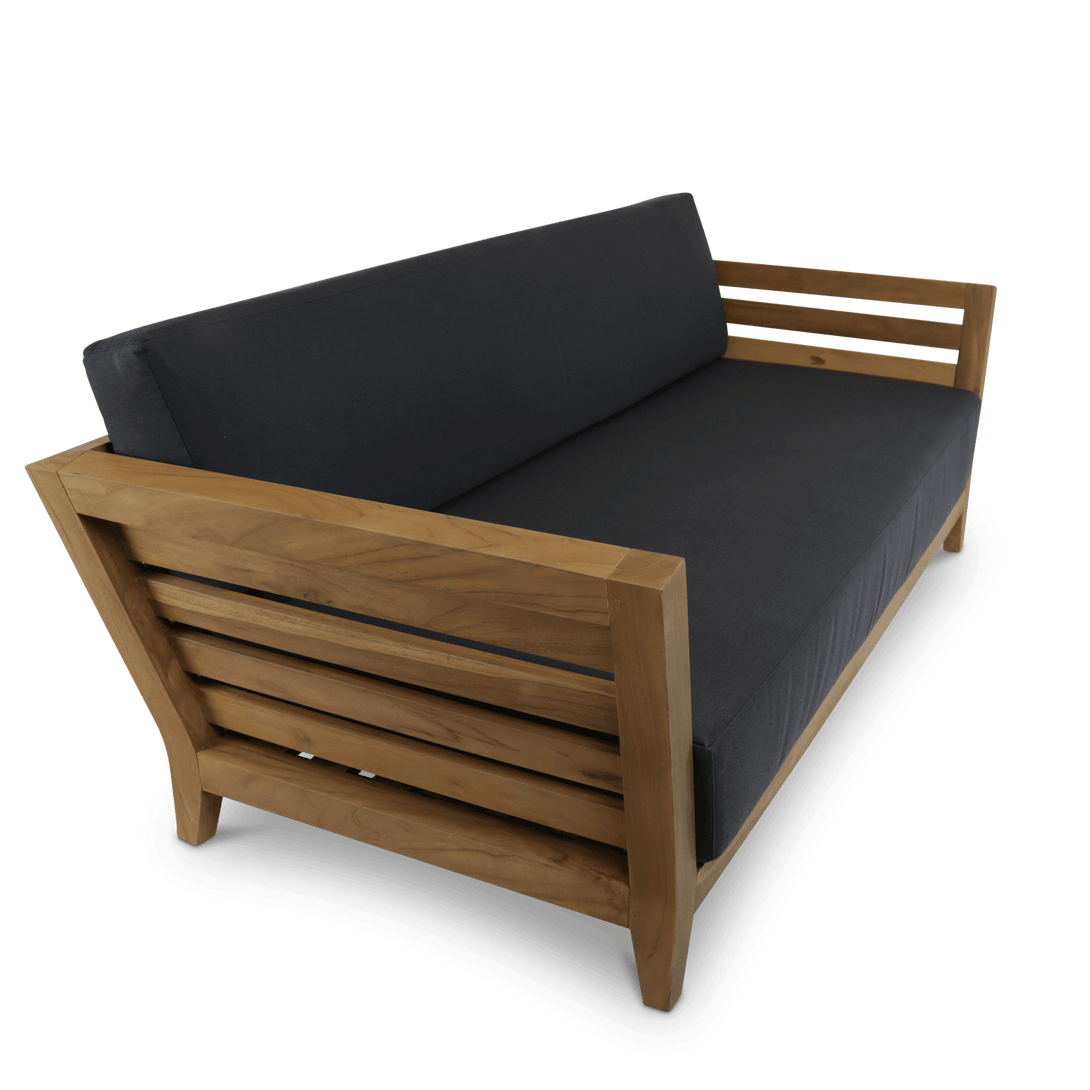 Daintree 3 Seater with 2 x Armchair Lounge Set in Premium Natural Teak