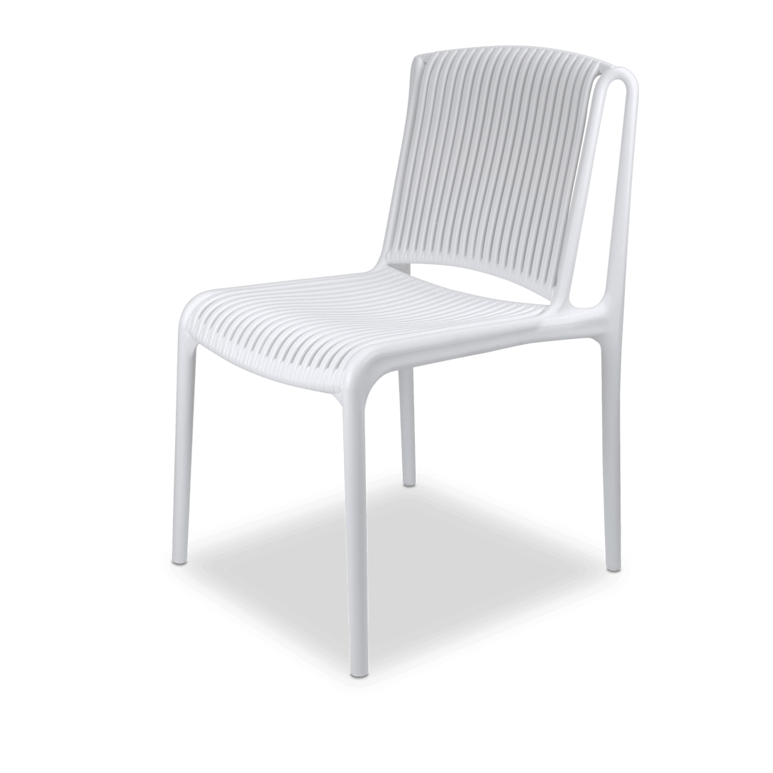 Bahamas Square 5 Piece Outdoor Setting in Gunmetal with UV Plastic Outdoor Chairs (PP)
