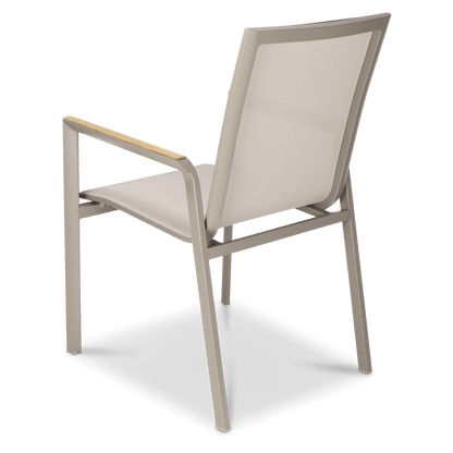 Providence 7pc Dining Set in Taupe Aluminium and Polywood Top