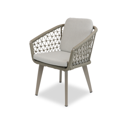 Trieste 7pc Dining Set with Rope Chairs