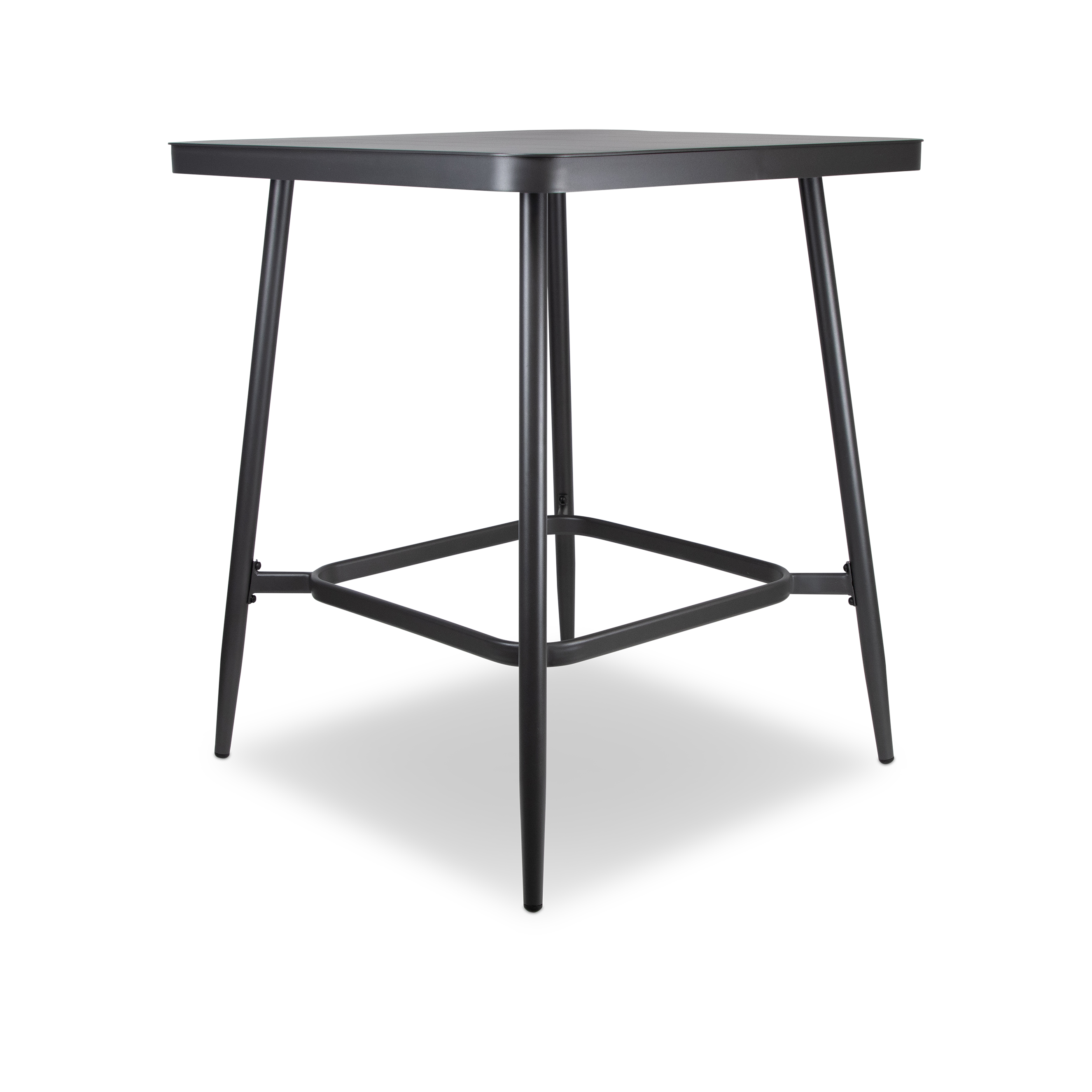 Amalfi Square 5pc Bar Suite in Gunmetal Aluminium