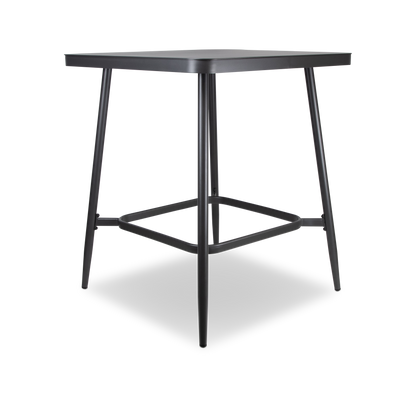Amalfi Square 5pc Bar Suite in Gunmetal Aluminium